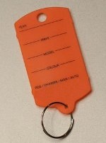 Orange Ring Keytag